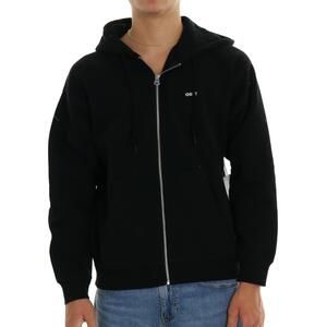 FELPA ESTABLISHED ZIP NERO